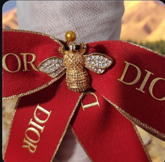 Dior Red bow Ribbon - Picture 2 of 10